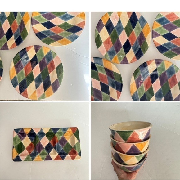 Tabletops Unlimited Carnival Collection Handpainted - Picture 4 of 17